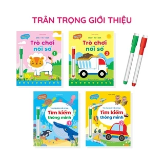 Sách - Trò Chơi Phát Triển Trí Tuệ - Phiên Bản Wipe Clean – Viết Xóa Được (Bộ 4 Cuốn)