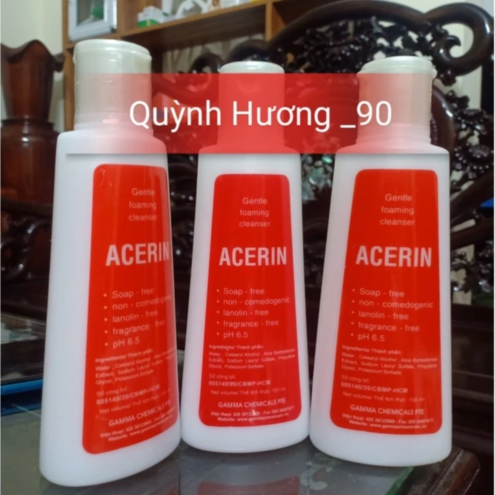 Sữa rửa mặt dịu nhẹ ACERIN 155ml giúp làm sạch da