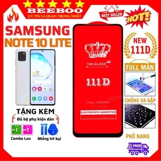 Kính cường lực Samsung Note 10 Lite - Dán Full màn hình điện thoại Samsung Galaxy Note 10 Lite - Độ trong suốt 111D