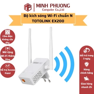 Bộ Kích Sóng Wifi Repeater 300Mbps Totolink Ex200 - TPLINK WA850RE - Hàng chính hãng