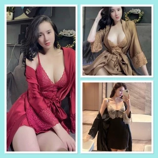 Đầm Ngủ nữ 2 dây sexy lụa Latin-Satin mềm mát