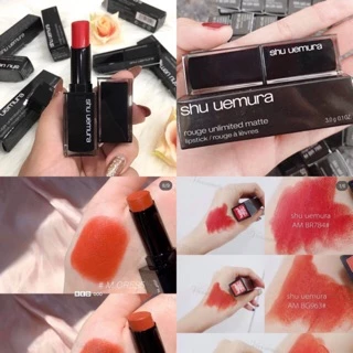 [Chính Hãng] Son SHU UEMURA Vỏ Đen Đủ Màu Nội Địa Nhật Đầy Đủ Số Đủ Màu [𝔅𝔢𝔢❅]