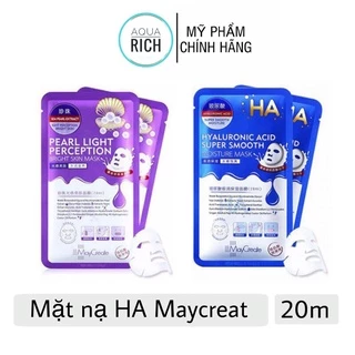 Mặt Nạ Cấp Ẩm Và Làm Trắng Sáng Da HA Maycreate Xanh - Tím