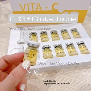 Set tinh chất C13% Glutathione trắng da mờ nám Merikit