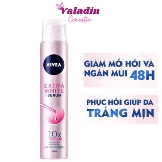 Xịt khử mùi toàn thân nữ NIVEA Extra White Serum Anti-Perspirant 100ml - Sịt khử mùi