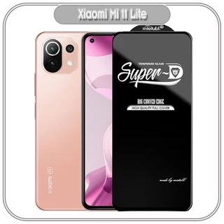 Kính cường lực Super D Xiaomi Mi 11 Lite 4G - 5G - NE Full viền Đen MIETUBL