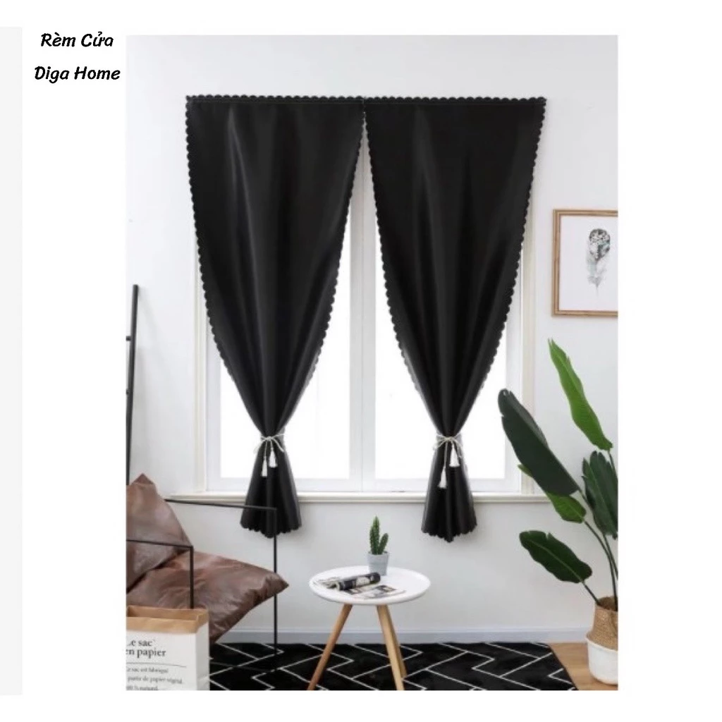 Rèm Dính Cửa Sổ-Decor,Trang Trí-Không Cần Khoan-Nhiều Màu,Nhiều Kích Thước