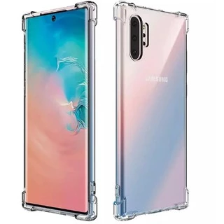 Galaxy Note 10 Plus_Ốp lưng dẻo Silicon bo 4 cạnh chống sốc bảo vệ máy ( Trong suốt )