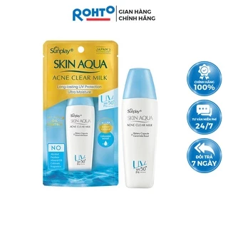 Sữa Chống Nắng Dưỡng Da Ngừa Mụn SUNPLAY Skin Aqua Acne Clear SPF 50+ PA++++ 25g