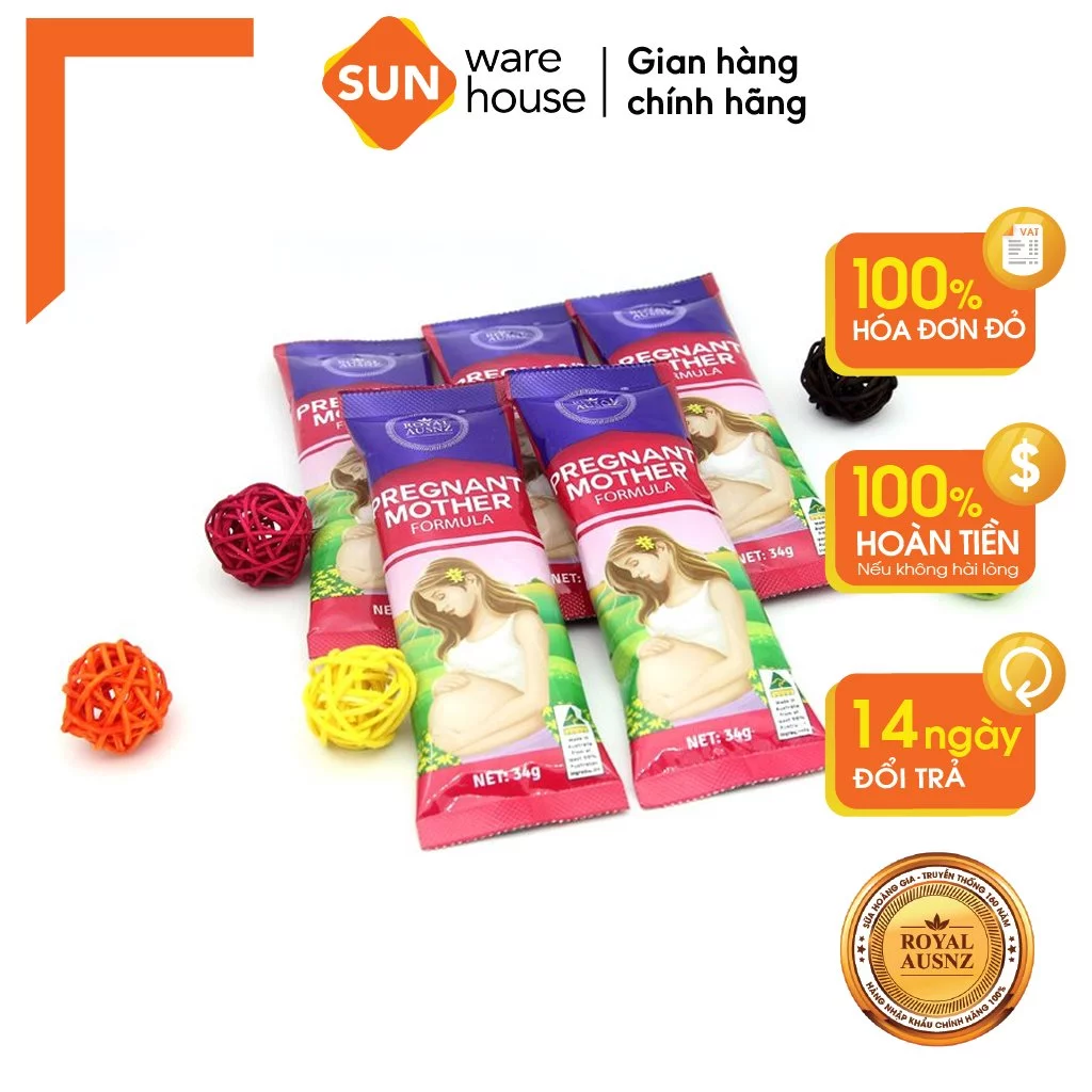 Sữa Bột Hoàng Gia Pregnant Mother Formula Dành Cho Phụ Nữ Mang Thai Royal AUSNZ Dạng Gói 34g