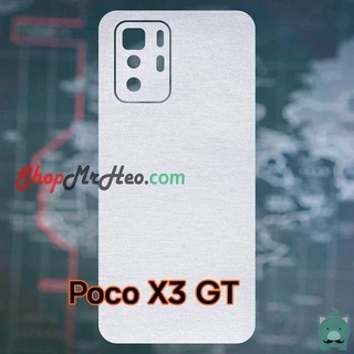 Dán Skin Màu Mặt Sau Lưng Nhôm Xước PocoPhone X3 - Poco X3 - X3 Pro - X3 NFC - X3 GT