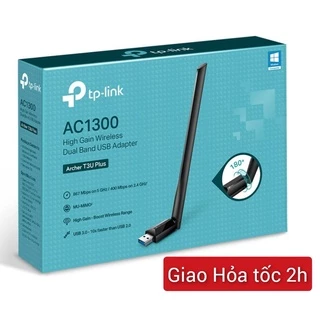 [Hỏa Tốc] USB WiFi TP LINK 1300Mbps tốc độ cao - Adapter WiFi TpLink thu sóng WiFi 5Ghz cho Laptop PC máy bàn