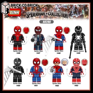 Marvel Spider Man Siêu Anh Hùng Người Nhện Đồ Chơi Lắp Ráp Sáng Tạo Mô Hình Nhân Vật Nhỏ Trưng Bày X0280