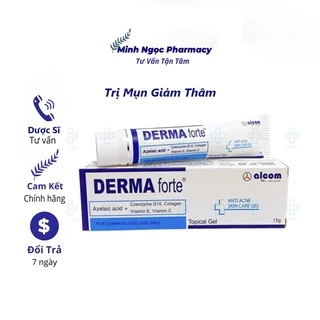 Derma Forte Gel 15g - Giảm Mụn Trứng Cá, Ngừa Thâm, Mờ Sẹo, Dưỡng Da