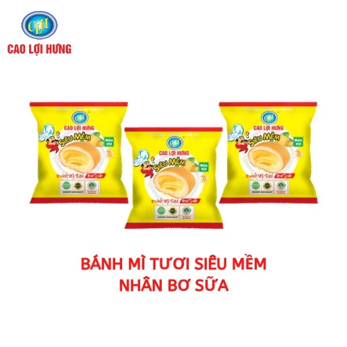 [10 cái] BÁNH MÌ TƯƠI SIÊU MỀM NHÂN BƠ SỮA CAO LỢI HƯNG, Bánh ăn sáng giá rẻ tiện lợi và chất lượng, bữa sáng tiện ích