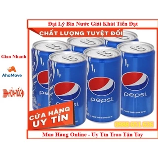 Lốc 6 Lon Nước Ngọt Có Ga Pepsi 330ml