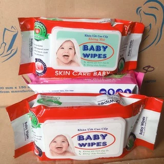 khăn giấy ướt baby wipes 80 gram có mùi và không mùi ( 1 gói )