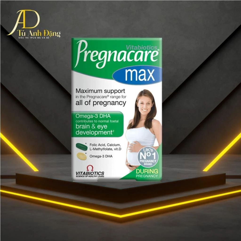 Viên uống bổ bầu Pregnacare MAX Vitamin của hãng Vitabiotics 84 viên