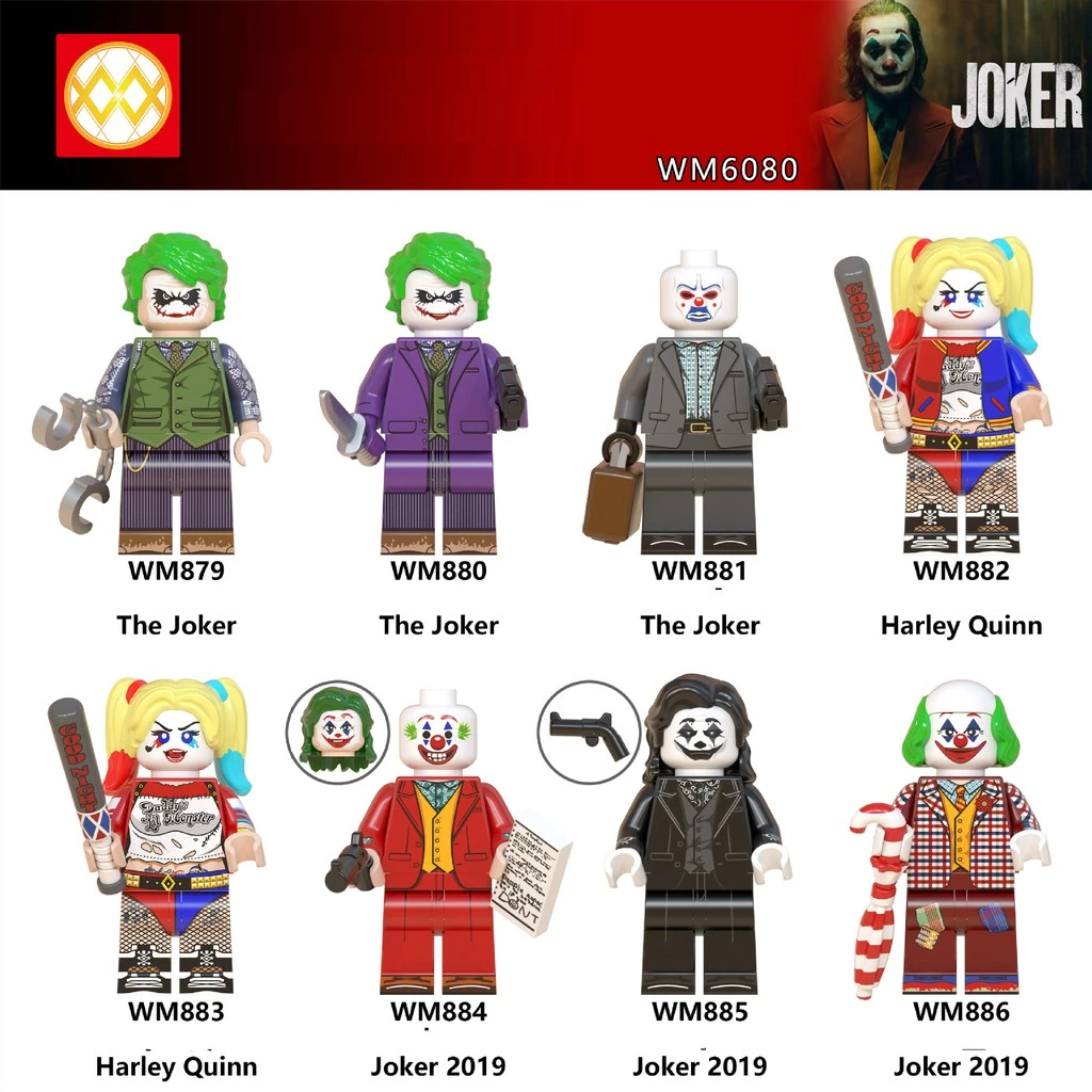 Minifigures Các Mẫu Nhân Vật Joker Harley Quinn  DC Mẫu Mới Ra WM6080