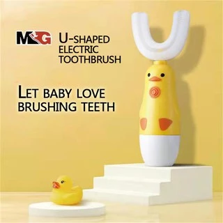 [Hàng mới về] Bàn chải đánh răng hình chữ U cho trẻ em (3-14 tuổi) chất liệu silicone