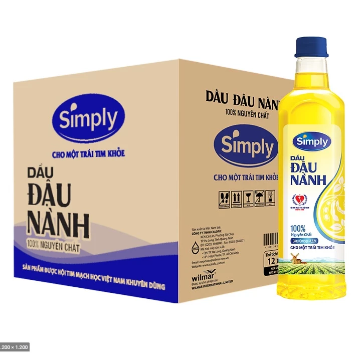 Dầu đậu nành Simly 1L