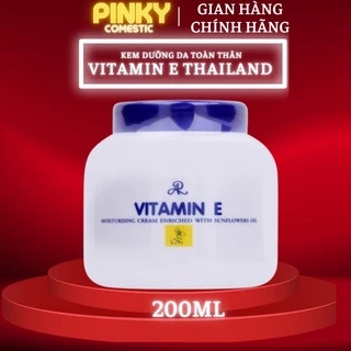 Kem dưỡng ẩm vitamin e Thái lan, kem vitamin e Thái lan nắp xanh chính hãng 200g Phụ Liệu Tóc Pinky