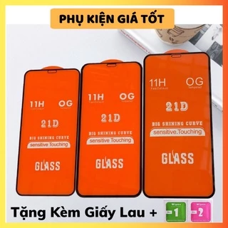 Kính Cường Lực Iphone 21D Full Màn 6g - 13pro max