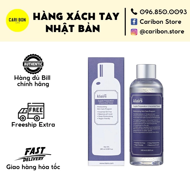 Nước hoa hồng Klair s không mùi