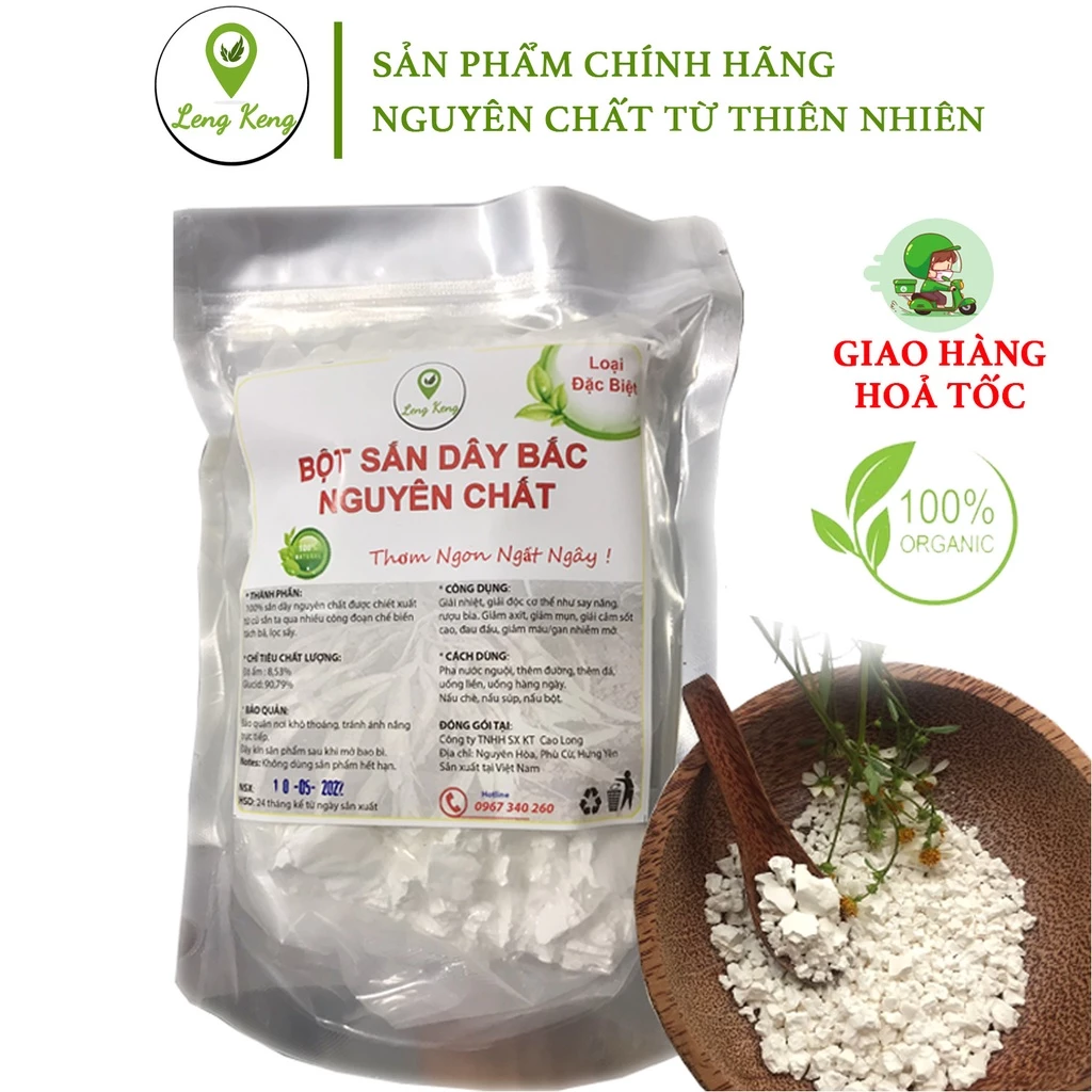 Bột Sắn Dây Bắc Nguyên Chất LOẠI ĐẶC BIỆT - SẠCH 100% Không Pha Tạp Chất, SỈ SLL