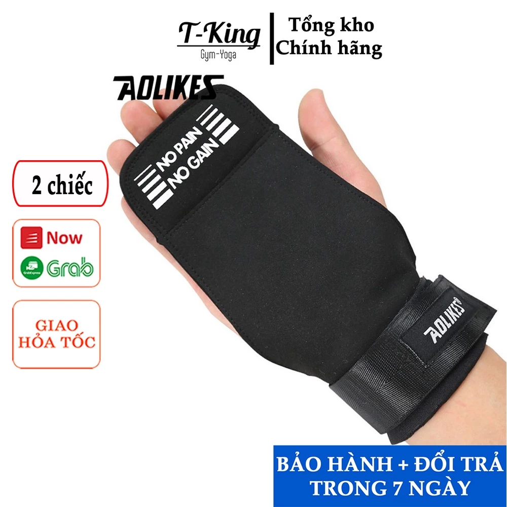 Găng Hở bàn bảo vệ lòng bàn tay tập thể hình Aolikes 7639 Hỗ trợ các bài tập hiệu quả