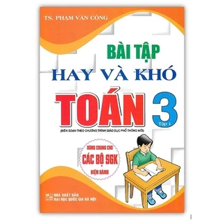 Sách - Bài Tập Hay Và Khó Toán 3 (tập 1)