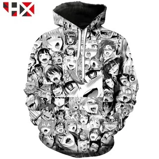 Áo hoodie CLOOCL Ahegao Hentai 3D mới nhất dành cho nam