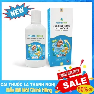 🔰[ COMBO 2 CHAI ] Cai thuốc lá Thanh Nghị chỉ 1 liệu trình, làm sạch miệng, thơm miệng, chắc răng, dung tích 400ml