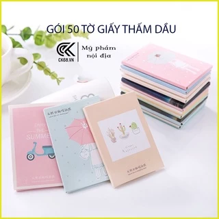 [Hàng Chuẩn]Giấy Thấm Dầu 50 Tờ Hàng Nội Địa Trung