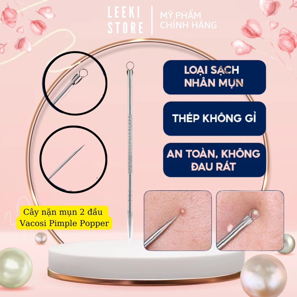 Cây Nặn Mụn 2 Đầu Vacosi Pimple Popper - NM01