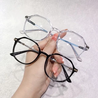 Mắt kính gọng tròn phong cách cổ điển thời trang Hàn Quốc, kính mát chống ánh sáng xanh dành cho nam nữ k05