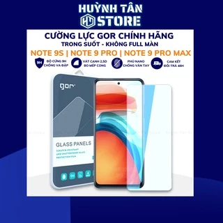 Cường lực redmi note 9s 9 pro max trong suốt KHÔNG FULL MÀN chống bám vân tay chính hãng GOR phụ kiện huỳnh tân store