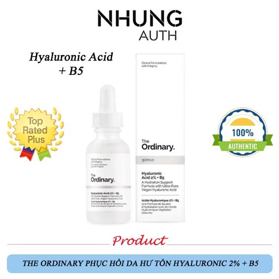 SERUM THE ORDINARY PHỤC HỒI DA HƯ TỔN HYALURONIC 2% + B5 THE ORDINARY 30ML