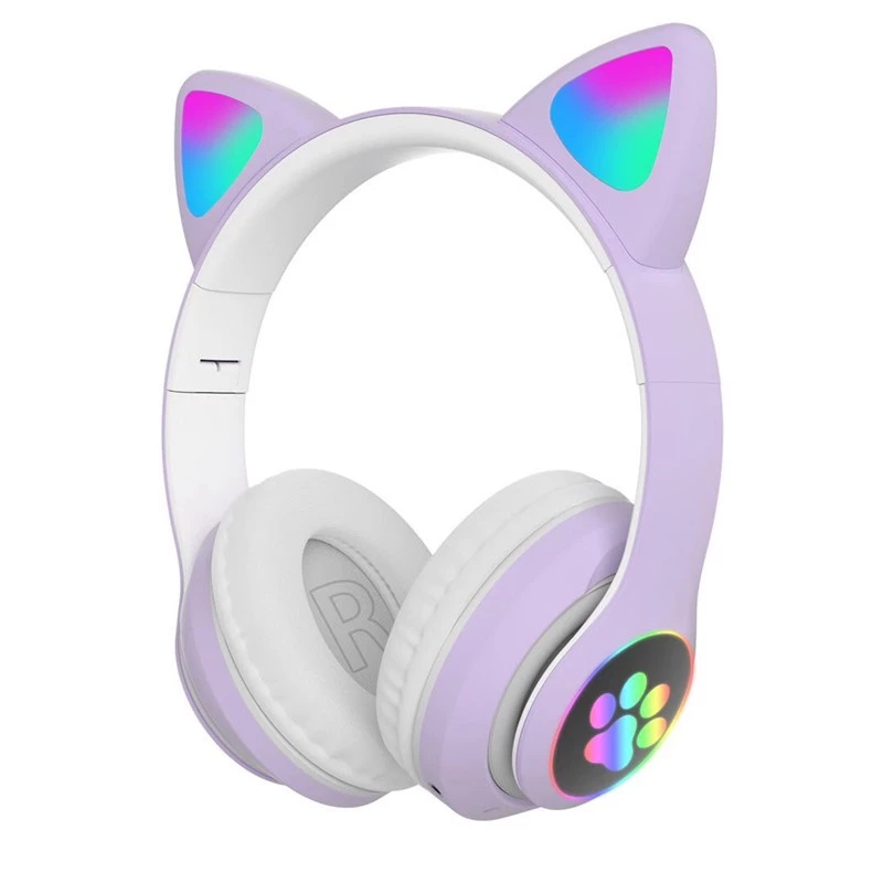 Tai Nghe Mèo Bluetooth , Headphone Tai Mèo Dễ Thương Có Mic,Âm Bass Mạnh Mẽ Và Pin 400mAh Nghe Liên Tục 9H Lavie