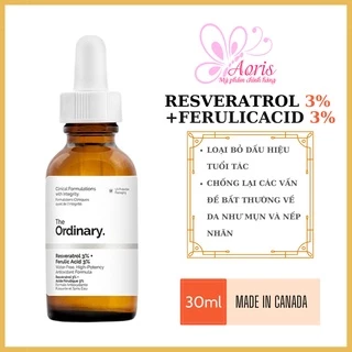 [CANADA- Full Bill]Serum anti lão hoá The Ordinary Resveratrol 3% + Ferulic Acid 3% - 30ml