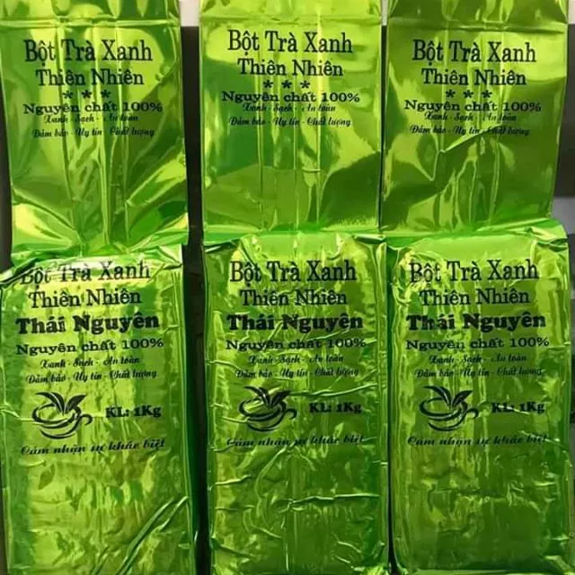 BỘT TRÀ XANH NGUYÊN CHẤT - THÁI NGUYÊN. Gói 100g