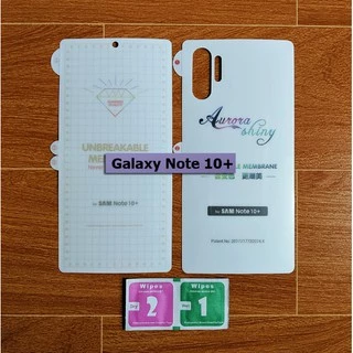 Bộ dán dẻo PPF 2 mặt Galaxy Note 10/ Note 10 Plus/ Note 10 5G/ Note 10 Plus 5G bảo vệ máy toàn diện