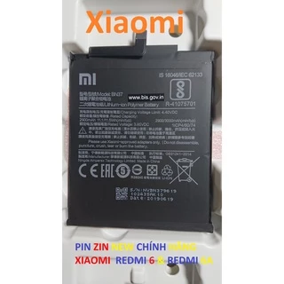 PIN ZIN NEW CHÍNH HÃNG XIAOMI REDMI 6 & REDMI 6A-BN37