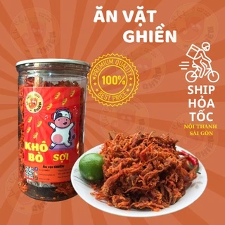 Khô bò sợi loại 1 siêu ngon 300g đồ ăn vặt AVAGI vừa ngon vừa rẻ