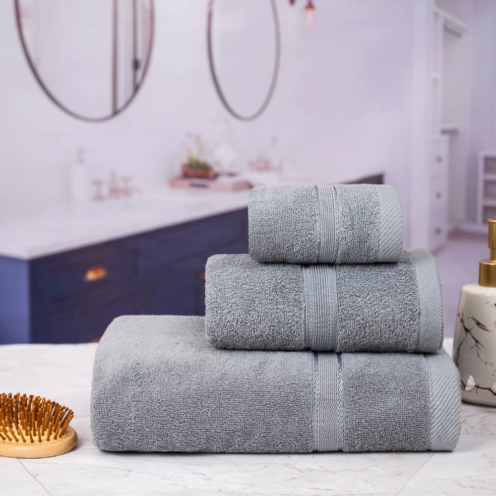 Khăn tắm, khăn mặt cao cấp 100% cotton dày dặn, thấm hút nước tốt cho gia đình