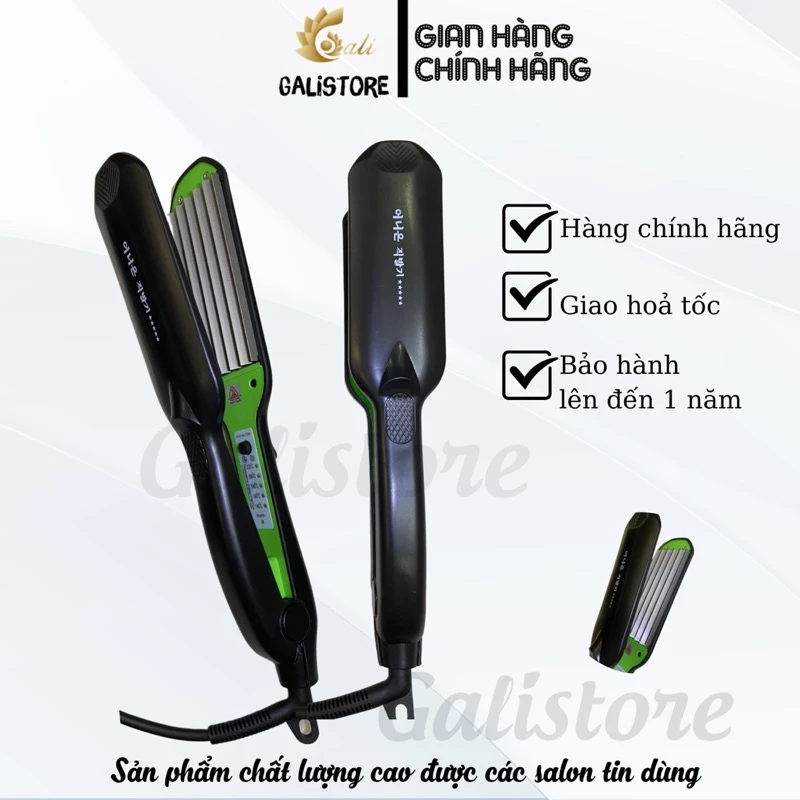 máy dập xù ( bấm xù ) tóc cao cấp 5 sao pro xanh