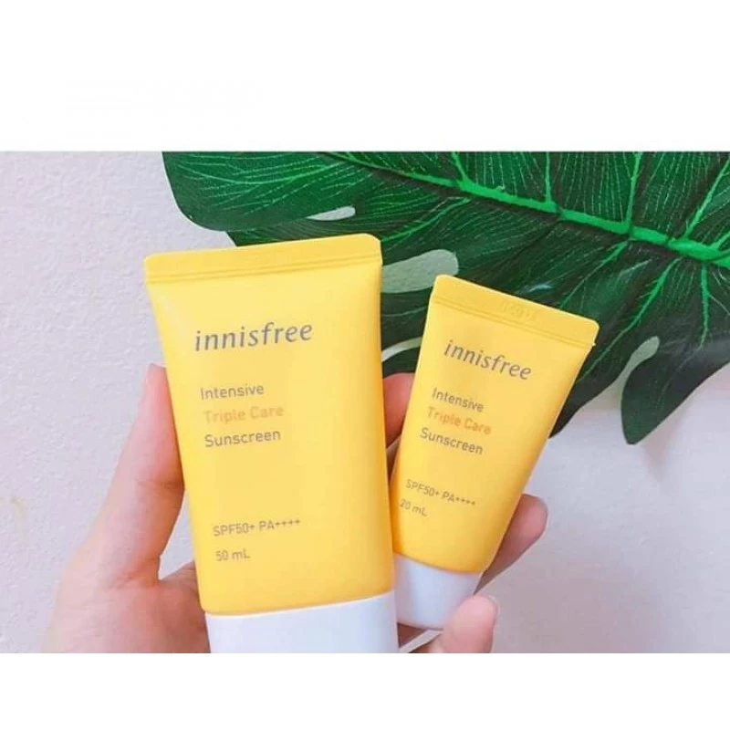 [Rẻ vô địch - Chính hãng] Kem chống nắng Innisfree triple care - KCN vật lý Innisfree