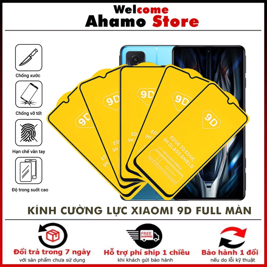 Cường Lực Redmi K50 Pro K50 Gaming K40 Pro K40 Gaming Xiaomi 11T Pro Mi 11 Lite 5G Ne Note 11 Pro Note 11s 5G Kính [9D]