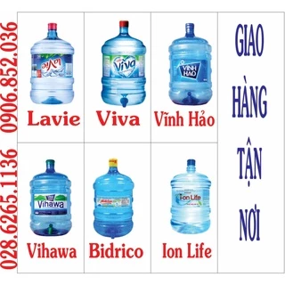 Nước tinh khiết và nước khoáng đóng bình 20l ( luôn vỏ bình ) - Hổ trợ tại TP.Hồ Chí Minh