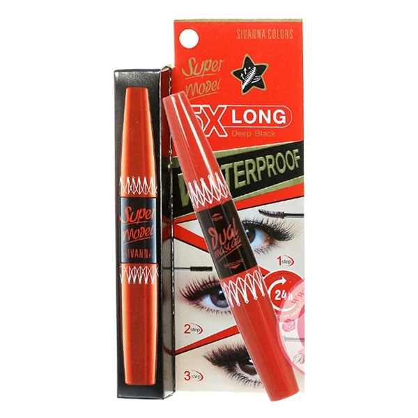 MASCARA NỐI MI SUPER MODEL 5X LONG SIVANNA (2 ĐẦU)